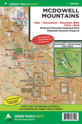 McDowell Mountains, AZ No. 2815s by Maps, Green Trails