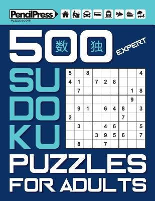 500 Expert Sudoku Puzzles for Adults (with answers) by Books, Sudoku Puzzle