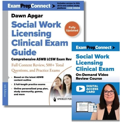 Social Work Licensing Clinical Exam Guide and Lcsw Exam Video On-Demand Review Course Set: Featuring 14 Hours of Instruction from Dr. Dawn Apgar by Apgar, Dawn