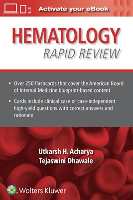 Hematology Rapid Review: Flash Cards by Acharya, Utkarsh H.