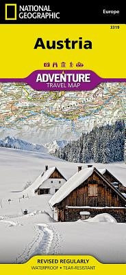 Austria Map by National Geographic Maps