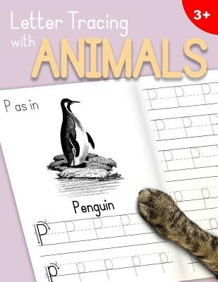 Letter Tracing With Animals: Learn the Alphabet - Handwriting Practice Workbook for Children in Preschool and Kindergarten - Lilac-Peach Cover by Dr Ashley Thomas