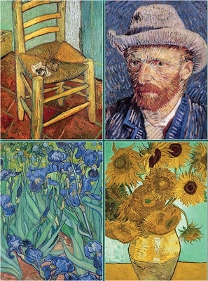Set of 4 Magnetic Notepads: Van Gogh by Peony Press