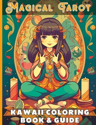 Magical Tarot Kawaii Coloring Book and Guide: Includes The meaning and symbolism of each Major Arcana card, from The Fool to The World Relevance of Nu by Daniel Bauer