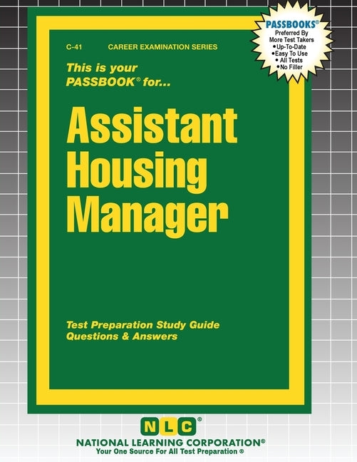 Assistant Housing Manager by Passbooks