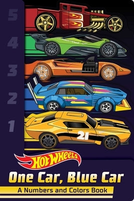 Hot Wheels: One Car, Blue Car: A Numbers and Colors Book (a Mattel Hot Wheels Shaped Novelty Board Book for Toddlers) by Buzzpop