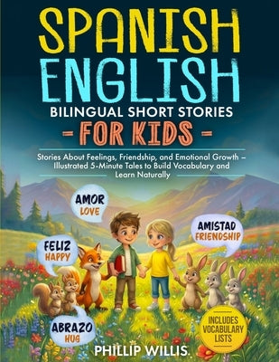 Spanish-English Bilingual Short Stories for Kids: Stories About Feelings, Friendship, and Emotional Growth - Illustrated 5-Minute Tales to Build Vocab by Willis, Phillip