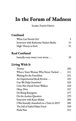 In the Forum of Madness by Pabán Freed, Isabel