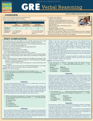 GRE - Verbal Reasoning by Barcharts Inc