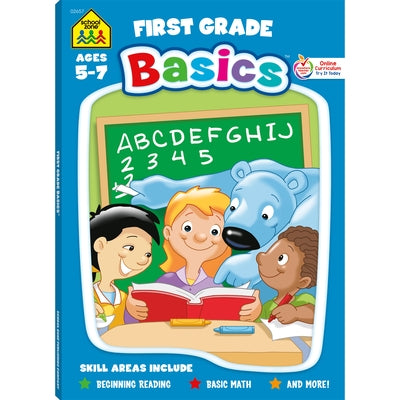 School Zone First Grade Basics 96-Page Workbook by Zone, School