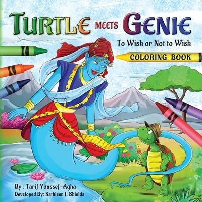 Turtle Meets Genie, The Coloring Book by Youssef-Agha, Tarif