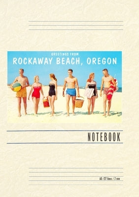 Vintage Lined Notebook Greetings from Rockaway Beach by Found Image Press