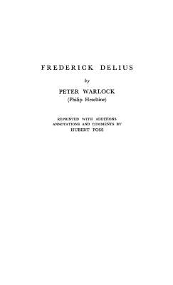 Frederick Delius by Heseltine, Philip