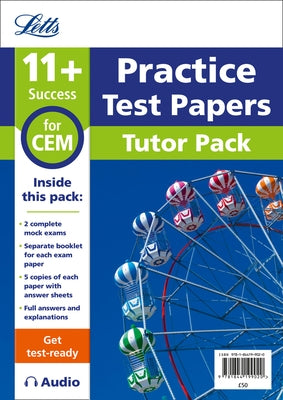 Letts 11+ Success - 11+ Mock Test Papers Tutor Pack for Cem Inc Audio Download by Collins Uk