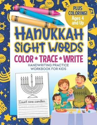 Hanukkah Sight Words Handwriting Practice Workbook for Kids: Coloring and Tracing Activity Book for Preschool by Press, Busy Kid