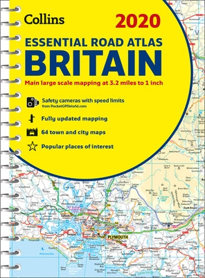 2020 Collins Essential Road Atlas Britain and Northern Ireland by Collins Maps