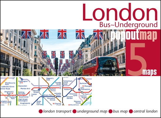 London Bus & Underground Tube Popout Map by Maps, Popout