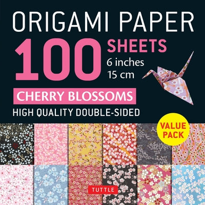 Origami Paper 100 Sheets Cherry Blossoms 6 (15 CM): Tuttle Origami Paper: Double-Sided Origami Sheets Printed with 12 Different Patterns (Instructions by Tuttle Studio