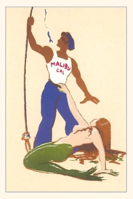 The Vintage Journal Fisherman Catches Mermaid, Malibu, California by Found Image Press