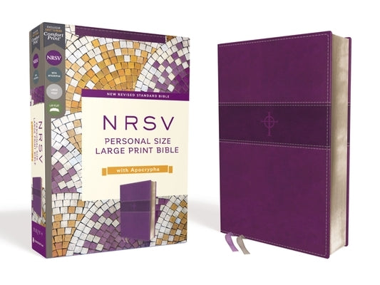 Nrsv, Personal Size Large Print Bible with Apocrypha, Leathersoft, Purple, Comfort Print by Zondervan