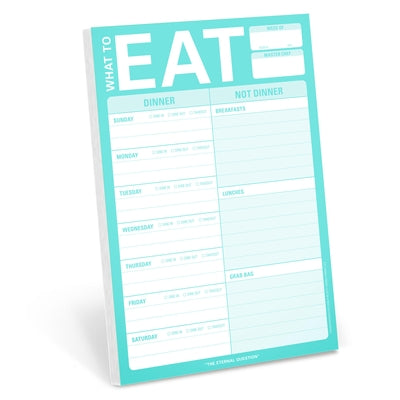What to Eat Pad (Mint Green) by Knock Knock