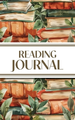 Reading Journal (Watercolour Stacked Books with Leaves): 6"x9" Hardcover Book Lover's Diary; Book/Series Reviews, Reading Tracker, Favorite Book List, by Revive Stationery