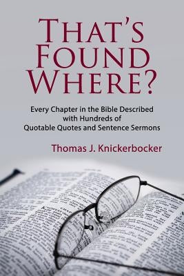 That's Found Where? by Knickerbocker, Thomas J.