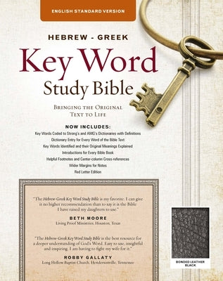 The Hebrew-Greek Key Word Study Bible: ESV Edition, Black Bonded Leather by Zodhiates, Spiros