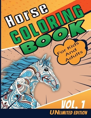 Horse Coloring Book: Colorful hand-painted pictures of horses for kids and adults who love horse by Hut, The Publish
