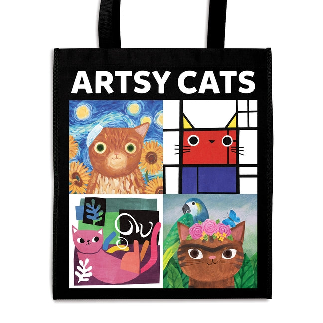 Artsy Cats Reusable Shopping Bag by Mudpuppy
