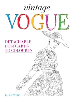 Vintage Vogue: Detachable Postcards to Colour in by Vogue