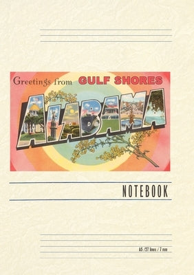 Vintage Lined Notebook Greetings from Gulf Shores by Found Image Press
