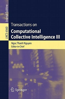 Transactions on Computational Collective Intelligence III by Nguyen, Ngoc Thanh