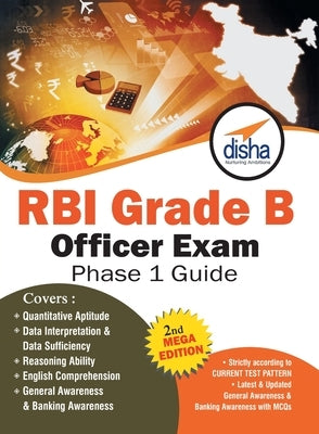 RBI Grade B Officer Exam Phase 1 Guide 2nd Mega Edition by Disha Experts