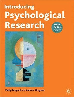 Introducing Psychological Research by Banyard, Philip