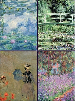 Set of 4 Magnetic Notepads: Monet by Peony Press