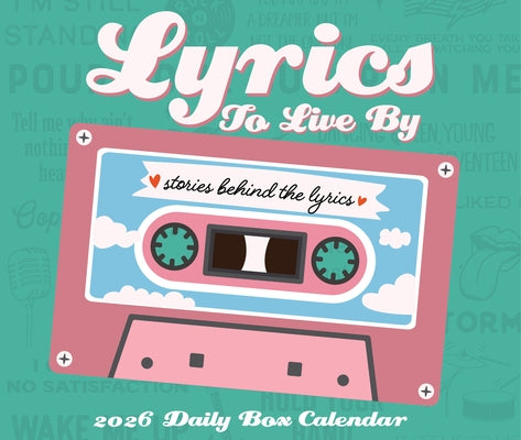 Lyrics to Live by 2026 5.4 X 6.2 Box Calendar by Willow Creek Press