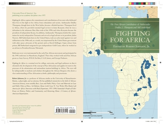 Fighting for Africa: The Pan-African Contributions of Ambassador Dudley J. Thompson and Bill Sutherland by Johnson, Robert