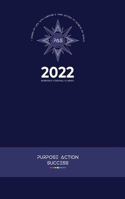 11-in-1 2022 PLANNER 6x9" 24-Hour Time Slots Personal Business 24 Hour Planner Daily Diary Hardcover Matte Finish Purpose Action Success V4 Navy Plann by Steyn, Marie-Berdine