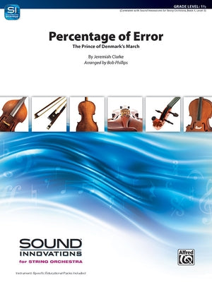Percentage of Error: The Prince of Denmark March, Conductor Score & Parts by Clarke, Jeremiah