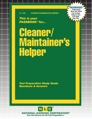 Cleaner/Maintainer's Helper by Passbooks