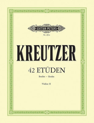 2nd Violin Accompaniment by F. Hermann to 42 Caprices for Violin Solo by Kreutzer, Rodolphe