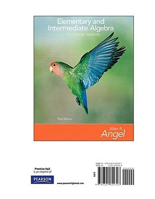 Elementary and Intermediate Algebra for College Students, Books a la Carte Edition by Angel, Allen R.