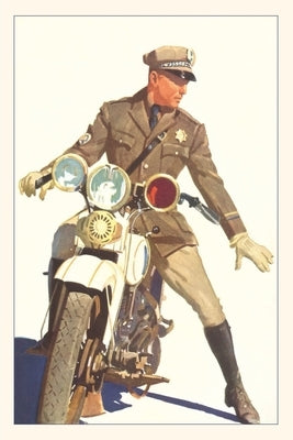 Vintage Journal Motorcycle Cop by Found Image Press