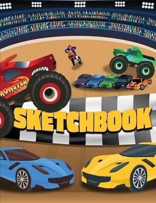 Sketchbook: 120 Blank Pages with Exciting Race Characters (Sketchbook for Kids) by Powers, Emilie Marie