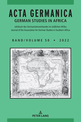 Acta Germanica: German Studies in Africa by Van Den Berg, Cilliers
