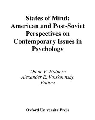 States of Mind: American and Post-Soviet Perspectives on Contemporary Issues in Psychology by Halpern, Diane F.