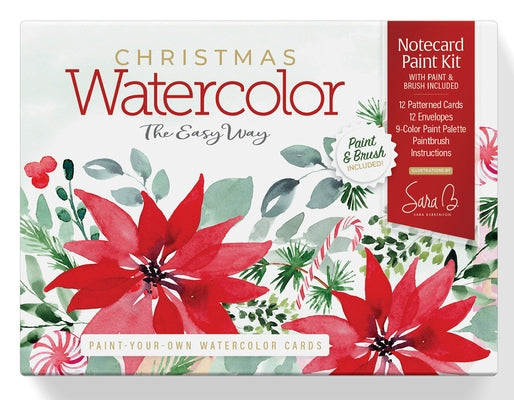 Watercolor the Easy Way Paint-Your-Own Watercolor Cards Christmas: Notecard Paint Kit with Paint and Brush Included by Berrenson, Sara