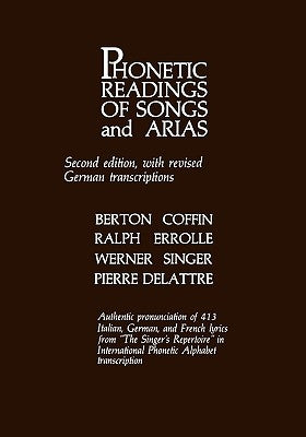 Phonetic Readings of Songs and Arias by Coffin, Berton