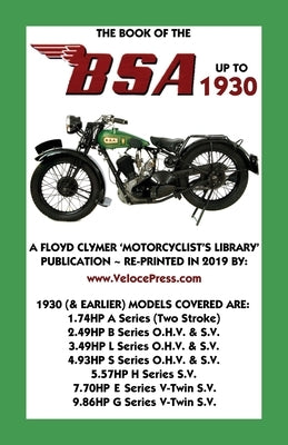 Book of the BSA Up to 1930 by Camm, F. J.